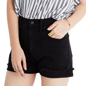 Madewell High Rise Denim Shorts-Black Size 26